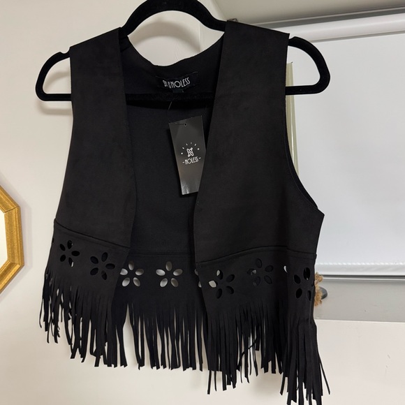 Western Fringe Cowgirl Vest - Picture 2 of 5